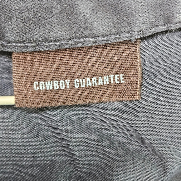 Buck Mason Mens Maverick Slim Harbor Twill Jeans Button Fly 38x34 Distressed - Picture 13 of 16